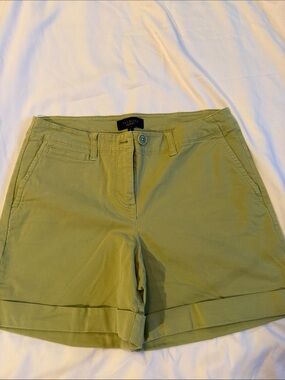 Talbots Olive Women's Cuffed Chino Shorts